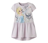 NAME IT Robe 'NMFMomsa Frozen' bleu clair / bleu foncé / jaune / violet pastel, Taille 128
