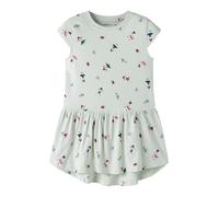 NAME IT Robe 'NMFVigga' opal / bleu pastel / vert foncé / rose, Taille 98