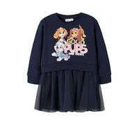 NAME IT Robe 'Paw Patrol' bleu nuit / violet clair / orange / rose ancienne, Taille 116