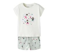 NAME IT Set 'NMFVigea' vert pastel / rose / noir / blanc, Taille 122