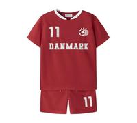 Name IT Set Nmnhiteam Ensemble Short, True Red, 92 Mixte Enfant