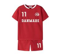 Name IT Set Nmnhiteam Ensemble Short, True Red, 92 Mixte Enfant