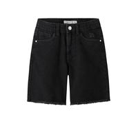 NAME IT Short en Jean pour Fille, Jean Noir, 6 Ans