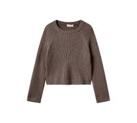 NAME IT Short Knit Pullover P Nkfrikine Ls Pull Court en Tricot P, Café Quartz, 134-140 Fille