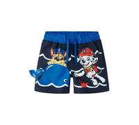 NAME IT Shorts de bain 'NMMMiki Paw' bleu / marine / rouge / blanc, Taille 92