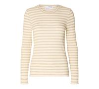 Selected Anna Long Sleeve T-shirt Jaune L Femme