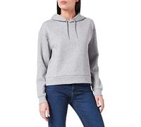 Name IT Sweat à Capuche Onplounge LS pour Femme, Gris Clair chiné, S