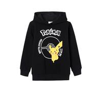 Name IT Sweat à Capuche Pokémon Nkmnoscar Wh Bru Noos Bfu, Noir, 122 cm-128 cm