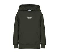 NAME IT Sweat 'Brody' vert foncé / blanc, Taille 134-140