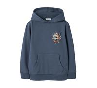 NAME IT Sweat 'NKMBASTIAN' saphir / vert clair / homard / blanc cassé, Taille 116
