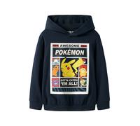 NAME IT Sweat 'NKMDU POKEMON' marine / jaune / violet / blanc, Taille 116