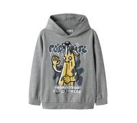 NAME IT Sweat 'NKMFox Fortnite' bleu marine / jaune / gris chiné / blanc, Taille 134-140
