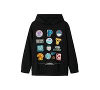 NAME IT Sweat 'NKMJimm Pokemon' azur / jaune / rouge / noir, Taille 134-140