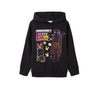NAME IT Sweat 'NKMJiz Minecraft' jaune / violet / rose / noir, Taille 158-164