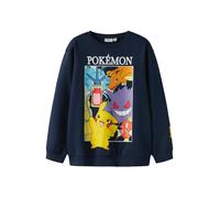 NAME IT Sweat 'NKMJobi Pokemon' bleu / bleu marine / violet / orange, Taille 116