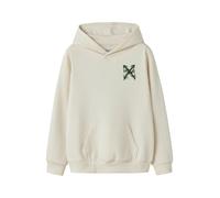 NAME IT Sweat 'NKMKEMUEL' vert foncé / noir / blanc cassé, Taille 116
