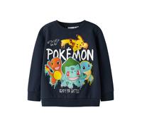 NAME IT Sweat 'NMMNoa Pokemon' bleu marine / turquoise / jaune / orange, Taille 98