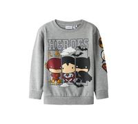 NAME IT Sweat 'NMMOSMUS BATMAN' beige / gris chiné / rouge foncé / noir, Taille 92