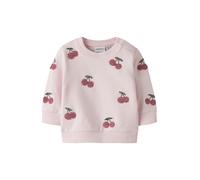 NAME IT Sweat-shirt 'NBFFairy' vert foncé / rose / rouge cerise, Taille 80