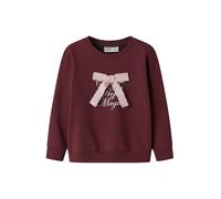 NAME IT Sweat-shirt 'NMFSETINA' rose / bourgogne / blanc, Taille 110