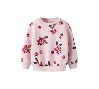NAME IT Sweat-shirt 'NMFSISSY' brun foncé / rose / rouge sang, Taille 80