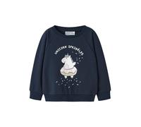 NAME IT Sweat-shirt 'NMFVENUS' mastic / bleu marine / prune / blanc, Taille 110