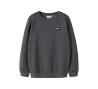 Name IT Sweat-Shirt Nmmvimo Ls Bru Noos pour garçon, Gris foncé mélangé, 92