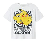 Name It - T-shirt Nkmjamish Pokemon pour garçon - jaune/rouge/noir/blanc - 122-128
