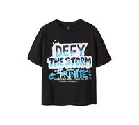 NAME IT T-Shirt 'NKMMod Fortnite' marine / aqua / noir / blanc, Taille 146-152