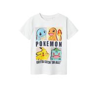 Name IT Garçon Nkmdazz Pokemon Nreg SS Top Box Noos Sky, Blanc Éclatant., 146-152 EU
