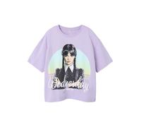 NAME IT T-Shirt 'Dyp Wednesday' bleu clair / orchidée / noir / blanc, Taille 122-128