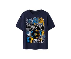 NAME IT T-Shirt 'Fifa Esports' bleu marine / jaune / noir / blanc, Taille 116