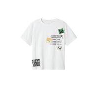 NAME IT T-Shirt 'Jafar Minecraft' vert / orange clair / noir / blanc, Taille 116