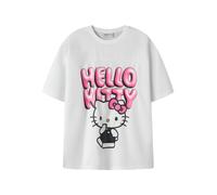 NAME IT T-Shirt 'NKFFoba Hello Kitty' rose / noir / blanc, Taille 134-140