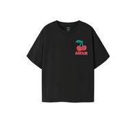 NAME IT T-Shirt 'NKFLEAIH' jade / rouge / noir, Taille 122-128