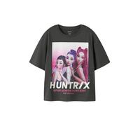 NAME IT T-Shirt 'NKFMaja Kpop' violet / rose clair / noir / blanc cassé, Taille 146-152