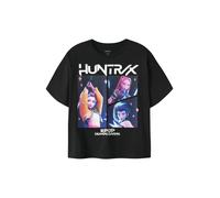 NAME IT T-Shirt 'NKFMARA KPOP' orange / rose / noir / blanc, Taille 134-140