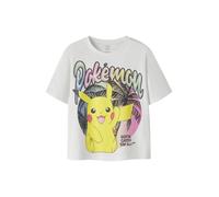 NAME IT T-Shirt 'NKFMuba Pokemon' jaune / rose / noir / blanc naturel, Taille 158-164