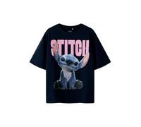 Name IT Nkfnibus Stitch Nreg SS Top Lnoos Wdi, Blazer Bleu Marine, 122-128 Fille
