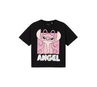 NAME IT T-Shirt 'NKFNyri Stitch' rose / pitaya / noir / blanc, Taille 122-128