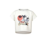 NAME IT T-Shirt 'NKFVILMA' jaune clair / orange foncé / noir / blanc, Taille 158-164