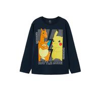 NAME IT T-Shirt 'NKMAmas Pokemon' bleu marine / jaune / orange / blanc, Taille 110