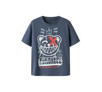 NAME IT T-Shirt 'NKMFRANS FORTNITE' marine / bleu fumé / rouge / blanc, Taille 122-128