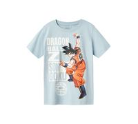 NAME IT T-Shirt 'NKMFRITZ DRAGONBALL' bleu pastel / homard / noir / blanc, Taille 158-164