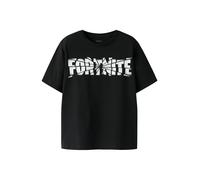 NAME IT T-Shirt 'NKMJAMBA FORTNITE' noir / blanc, Taille 122-128