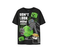 NAME IT T-Shirt 'NKMJUKE MINECRAFT' gris / citron vert / noir / blanc, Taille 134-140