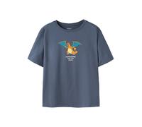 NAME IT T-Shirt 'NKMJyk Pokemon' saphir / azur / orange foncé / blanc cassé, Taille 134-140