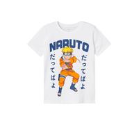 NAME IT T-Shirt 'NKMMacar Naruto' bleu / jaune / orange / blanc, Taille 146-152