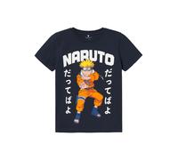 NAME IT T-Shirt 'NKMMacar Naruto' marine / saphir / orange / blanc, Taille 116