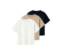 NAME IT T-Shirt 'NKMVobbo' camel / noir / blanc, Taille 104
